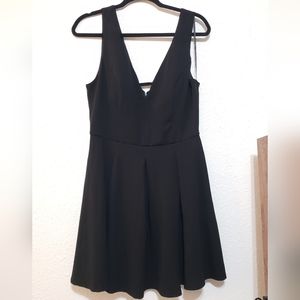 City Triangles, black dress sleeveless with padding, mini, size 15